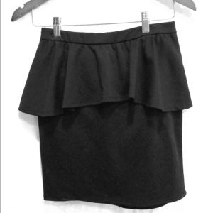 Peplum pencil skirt
